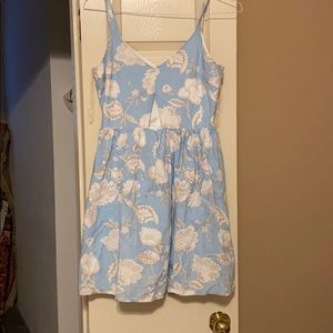 Blue floral sundress